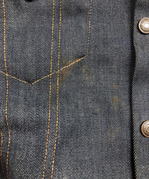 LEVI'S（リーバイス）LEVI'S (リーバイス) パッチ付きカスタムリジットデニムジャケット インディゴ サイズ:22の古着・服飾アイテム