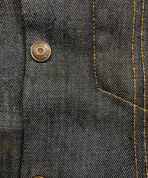 LEVI'S（リーバイス）LEVI'S (リーバイス) パッチ付きカスタムリジットデニムジャケット インディゴ サイズ:22の古着・服飾アイテム