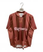 Diaspora Skateboardsディアスポラスケートボードズ）の古着「Striped Training Top」｜ピンク