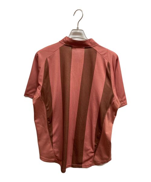 Diaspora Skateboards（ディアスポラスケートボードズ）Diaspora skateboards (ディアスポラスケートボードズ) Striped Training Top ピンク サイズ:Lの古着・服飾アイテム
