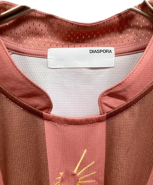 Diaspora Skateboards（ディアスポラスケートボードズ）Diaspora skateboards (ディアスポラスケートボードズ) Striped Training Top ピンク サイズ:Lの古着・服飾アイテム
