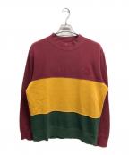 stussyステューシー）の古着「モックネックスウェット」｜レッド