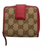GUCCIグッチ）の古着「GGキャンバスミニウォレット」｜レッド