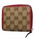 GUCCI (グッチ) GGキャンバスミニウォレット レッド：10000円