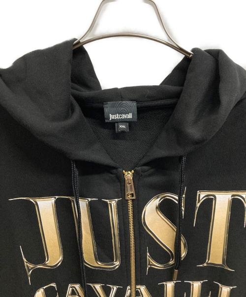 JUST CAVALLI（ジャストカヴァリ）JUST CAVALLI (ジャストカヴァリ) ジップパーカー/JUST CAVALLI ブラック サイズ:XXLの古着・服飾アイテム