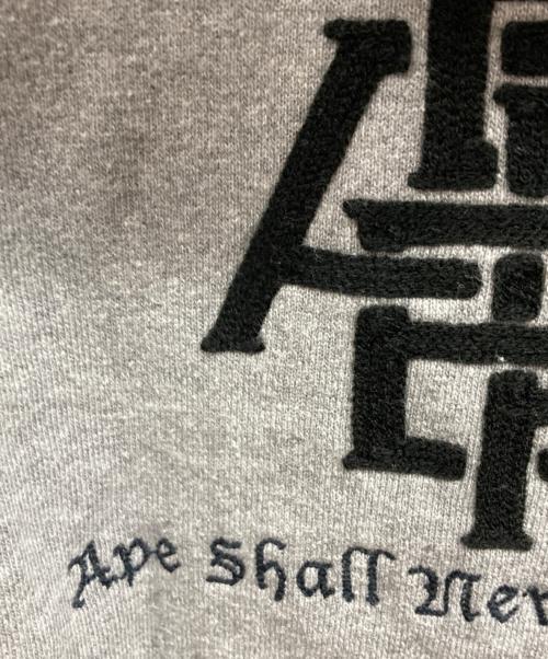 A BATHING APE（アベイシングエイプ）A BATHING APE (アベイシングエイプ) 後付けパーカー グレー サイズ:Lの古着・服飾アイテム