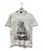CHANGESチェンジズ）の古着「90s Kermit Clein “UNDER WHERE”Tシャツ」｜グレー