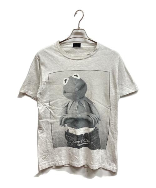 CHANGES（チェンジズ）CHANGES (チェンジズ) 90s Kermit Clein “UNDER WHERE”Tシャツ グレー サイズ:Mの古着・服飾アイテム