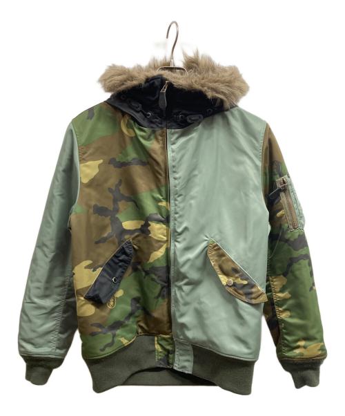 Hysteric Glamour（ヒステリックグラマー）Hysteric Glamour (ヒステリックグラマー) プリマロフトエアフォースジャケット カーキ サイズ:Lの古着・服飾アイテム