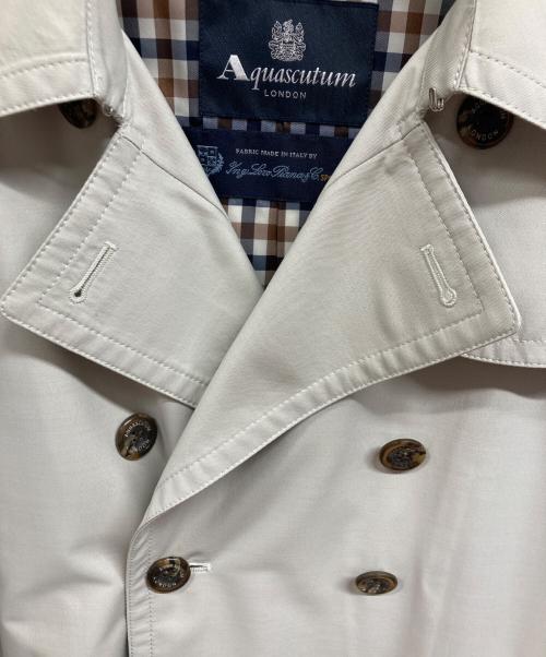 Aquascutum（アクアスキュータム）Aquascutum (アクアスキュータム) トレンチコート ベージュ サイズ:8の古着・服飾アイテム