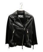 DIESELディーゼル）の古着「L-EDMEA-Aラムレザーライダースジャケット」｜ブラック
