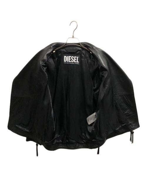 DIESEL（ディーゼル）DIESEL (ディーゼル) L-EDMEA-Aラムレザーライダースジャケット ブラック サイズ:XSの古着・服飾アイテム