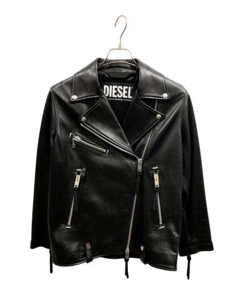 DIESEL（ディーゼル）DIESEL (ディーゼル) L-EDMEA-Aラムレザーライダースジャケット ブラック サイズ:XSの古着・服飾アイテム