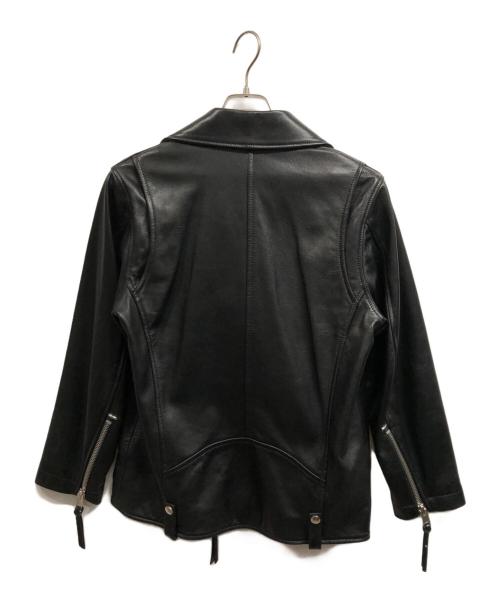 DIESEL（ディーゼル）DIESEL (ディーゼル) L-EDMEA-Aラムレザーライダースジャケット ブラック サイズ:XSの古着・服飾アイテム