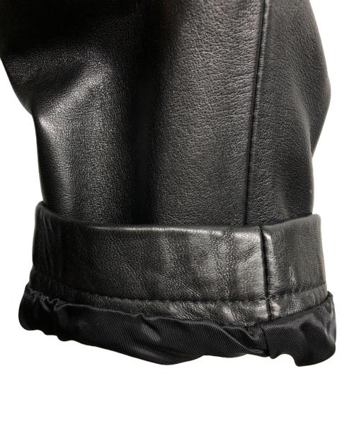 DIESEL（ディーゼル）DIESEL (ディーゼル) L-EDMEA-Aラムレザーライダースジャケット ブラック サイズ:XSの古着・服飾アイテム