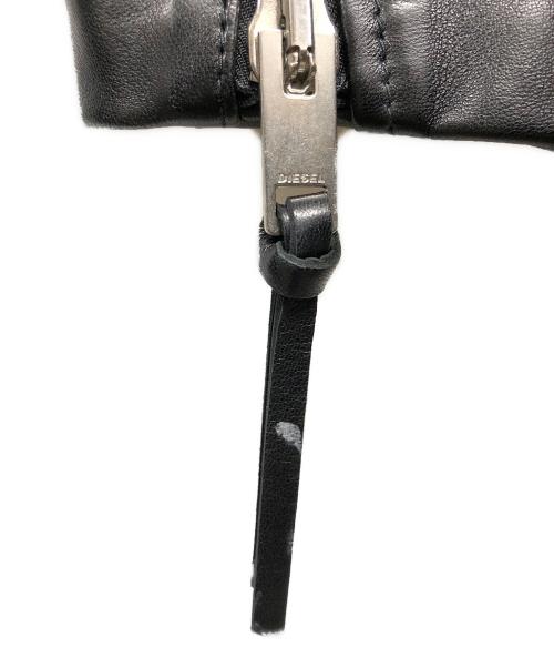 DIESEL（ディーゼル）DIESEL (ディーゼル) L-EDMEA-Aラムレザーライダースジャケット ブラック サイズ:XSの古着・服飾アイテム