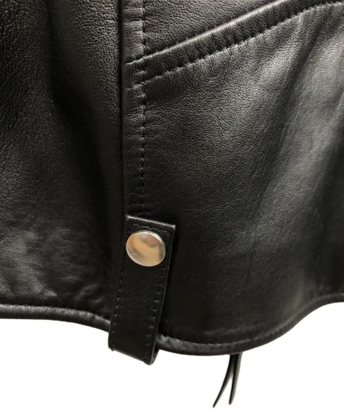DIESEL（ディーゼル）DIESEL (ディーゼル) L-EDMEA-Aラムレザーライダースジャケット ブラック サイズ:XSの古着・服飾アイテム
