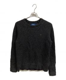POLO RALPH LAUREN（ポロ・ラルフローレン）の古着「クルーネックニット」｜ブラウン
