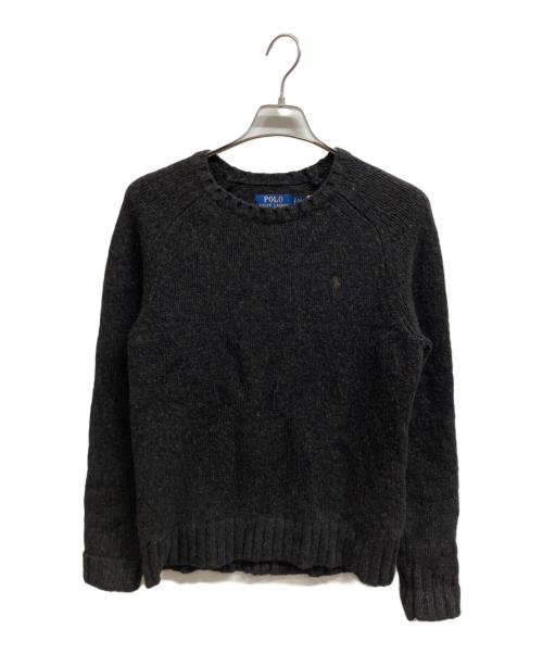 POLO RALPH LAUREN（ポロ・ラルフローレン）POLO RALPH LAUREN (ポロ・ラルフローレン) クルーネックニット ブラウン サイズ:Sの古着・服飾アイテム