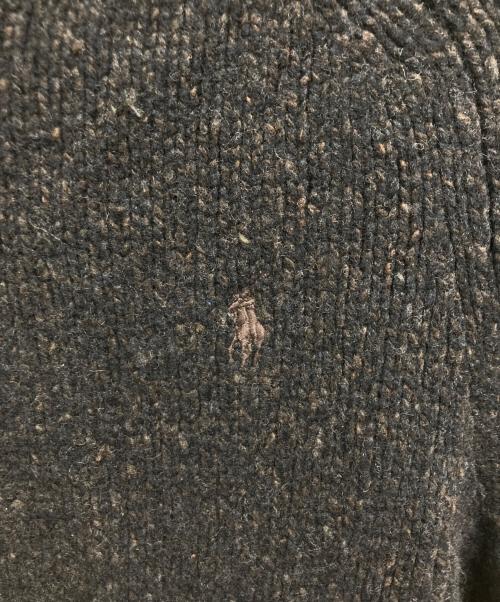 POLO RALPH LAUREN（ポロ・ラルフローレン）POLO RALPH LAUREN (ポロ・ラルフローレン) クルーネックニット ブラウン サイズ:Sの古着・服飾アイテム
