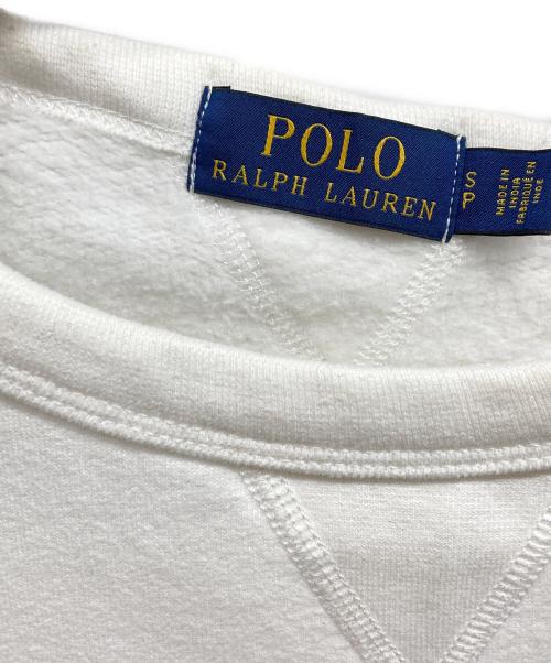POLO RALPH LAUREN（ポロ・ラルフローレン）POLO RALPH LAUREN (ポロ・ラルフローレン) プリントスウェット ホワイト サイズ:Sの古着・服飾アイテム
