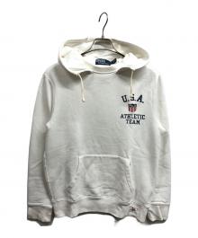 POLO RALPH LAUREN（ポロ・ラルフローレン）の古着「後付けパーカー」｜ホワイト