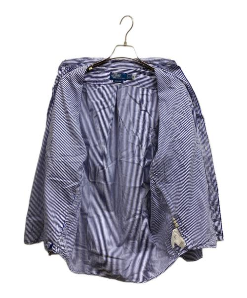POLO RALPH LAUREN（ポロ・ラルフローレン）POLO RALPH LAUREN (ポロ・ラルフローレン) ストライプシャツ ネイビー サイズ:Sの古着・服飾アイテム