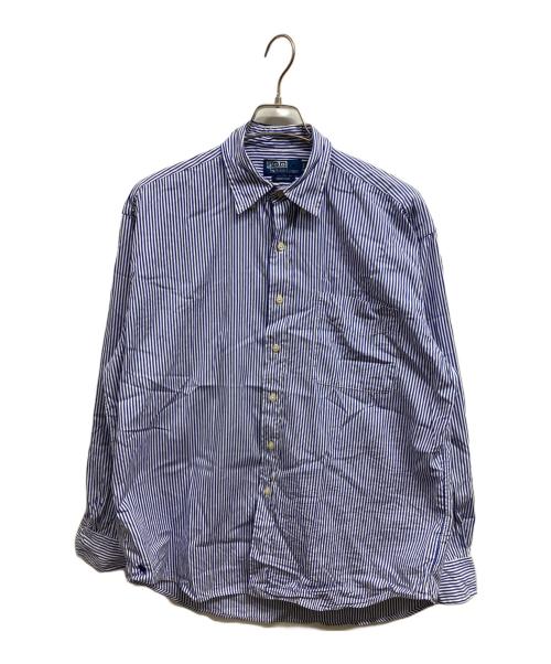 POLO RALPH LAUREN（ポロ・ラルフローレン）POLO RALPH LAUREN (ポロ・ラルフローレン) ストライプシャツ ネイビー サイズ:Sの古着・服飾アイテム