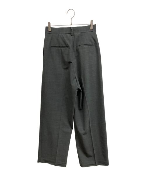 Whim Gazette（ウィムガゼット）Whim Gazette (ウィムガゼット) ワイドタックパンツ グレー サイズ:36の古着・服飾アイテム
