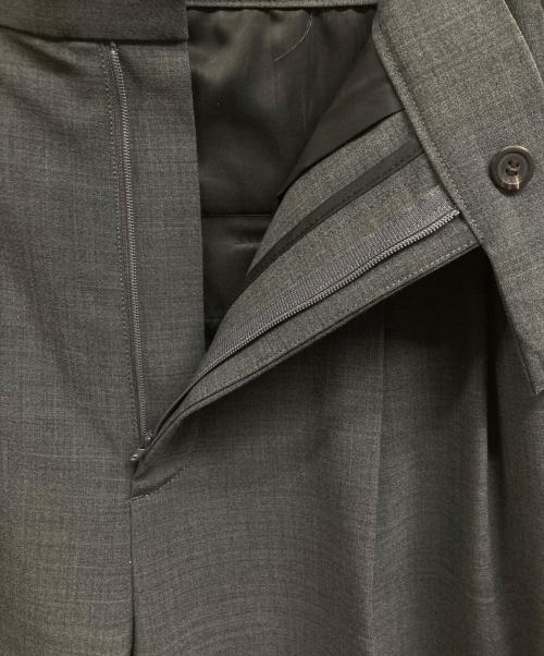 Whim Gazette（ウィムガゼット）Whim Gazette (ウィムガゼット) ワイドタックパンツ グレー サイズ:36の古着・服飾アイテム