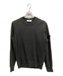 STONE ISLAND（ストーンアイランド）の古着「ガーメントダイ ブラッシュドコットン スウェット/	STONE ISLAND」｜グレー