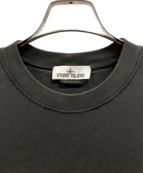 STONE ISLAND（ストーンアイランド）STONE ISLAND (ストーンアイランド) ガーメントダイ ブラッシュドコットン スウェット/	STONE ISLAND グレー サイズ:Sの古着・服飾アイテム