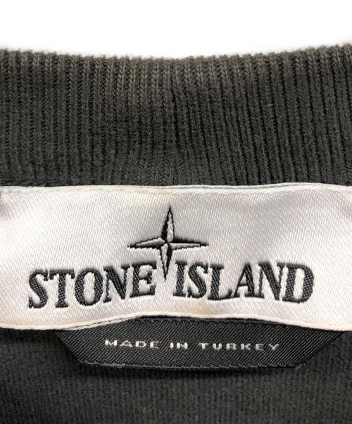 STONE ISLAND（ストーンアイランド）STONE ISLAND (ストーンアイランド) ガーメントダイ ブラッシュドコットン スウェット/	STONE ISLAND グレー サイズ:Sの古着・服飾アイテム