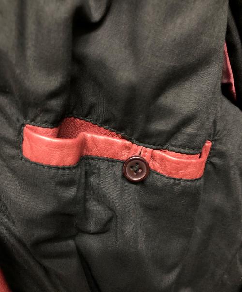 Liugoo Leathers（リューグーレザーズ）LIUGOO LEATHERS (リューグーレザーズ) ラムレザージャケット レッド サイズ:LLの古着・服飾アイテム
