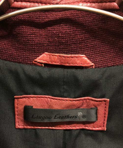 Liugoo Leathers（リューグーレザーズ）LIUGOO LEATHERS (リューグーレザーズ) ラムレザージャケット レッド サイズ:LLの古着・服飾アイテム