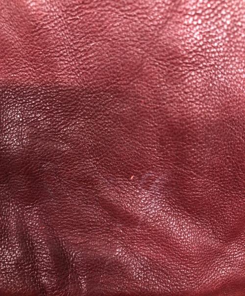 Liugoo Leathers（リューグーレザーズ）LIUGOO LEATHERS (リューグーレザーズ) ラムレザージャケット レッド サイズ:LLの古着・服飾アイテム