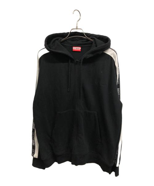 DIESEL（ディーゼル）DIESEL (ディーゼル) AMST-BOWE-Z-HT32パーカー ブラック サイズ:Lの古着・服飾アイテム