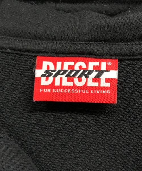 DIESEL（ディーゼル）DIESEL (ディーゼル) AMST-BOWE-Z-HT32パーカー ブラック サイズ:Lの古着・服飾アイテム