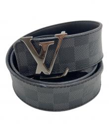 LOUIS VUITTON（ルイ ヴィトン）の古着「サンチュール LVイニシャル 40MM 85/34」｜ブラック・グレー