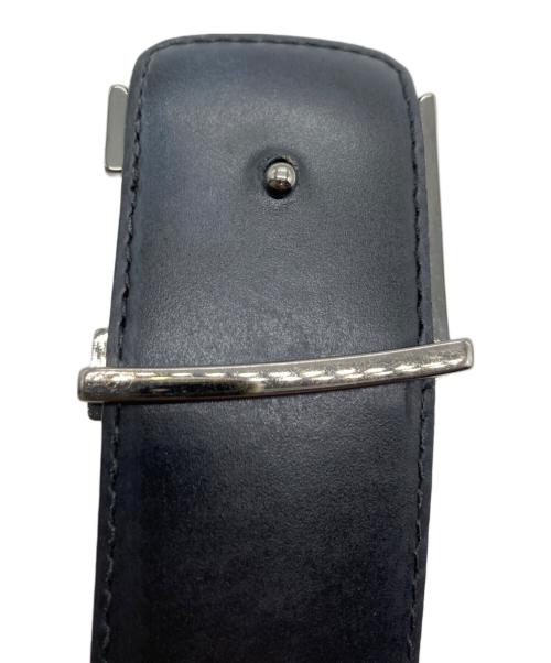 LOUIS VUITTON（ルイ ヴィトン）LOUIS VUITTON (ルイ ヴィトン) サンチュール LVイニシャル 40MM 85/34 ブラック・グレーの古着・服飾アイテム