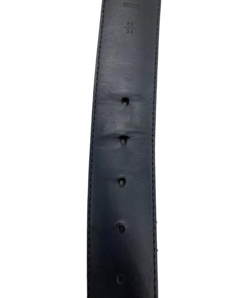 LOUIS VUITTON（ルイ ヴィトン）LOUIS VUITTON (ルイ ヴィトン) サンチュール LVイニシャル 40MM 85/34 ブラック・グレーの古着・服飾アイテム