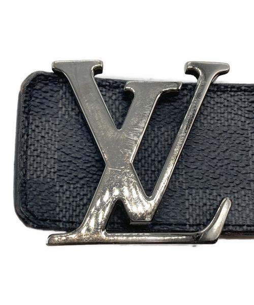LOUIS VUITTON（ルイ ヴィトン）LOUIS VUITTON (ルイ ヴィトン) サンチュール LVイニシャル 40MM 85/34 ブラック・グレーの古着・服飾アイテム