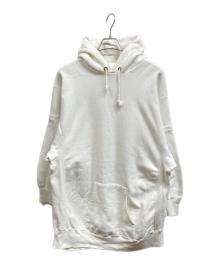 Champion×LAND'S END（チャンピオン×ランズエンド）の古着「コラボブランク目無しプルオーバーパーカー」｜ホワイト