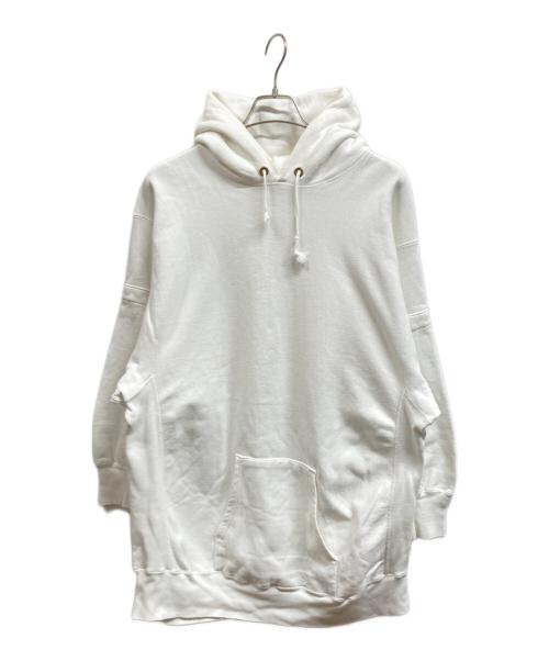 Champion（チャンピオン）Champion (チャンピオン) LAND'S END (ランズエンド) コラボブランク目無しプルオーバーパーカー ホワイト サイズ:XXLの古着・服飾アイテム