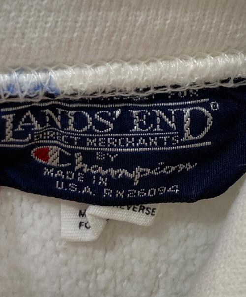 Champion（チャンピオン）Champion (チャンピオン) LAND'S END (ランズエンド) コラボブランク目無しプルオーバーパーカー ホワイト サイズ:XXLの古着・服飾アイテム