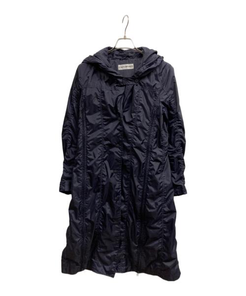 ISSEY MIYAKE（イッセイミヤケ）ISSEY MIYAKE (イッセイミヤケ) フードロングコート/パラシュートコート ネイビー サイズ:3の古着・服飾アイテム