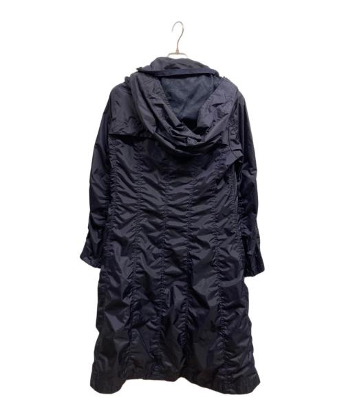ISSEY MIYAKE（イッセイミヤケ）ISSEY MIYAKE (イッセイミヤケ) フードロングコート/パラシュートコート ネイビー サイズ:3の古着・服飾アイテム