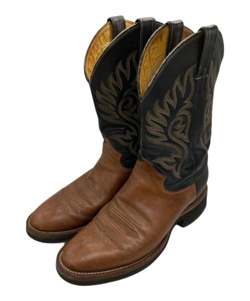 Justin boot（ジャスティンブーツ）Justin boot (ジャスティンブーツ) ウエスタンブーツ ブラウン サイズ:10Dの古着・服飾アイテム