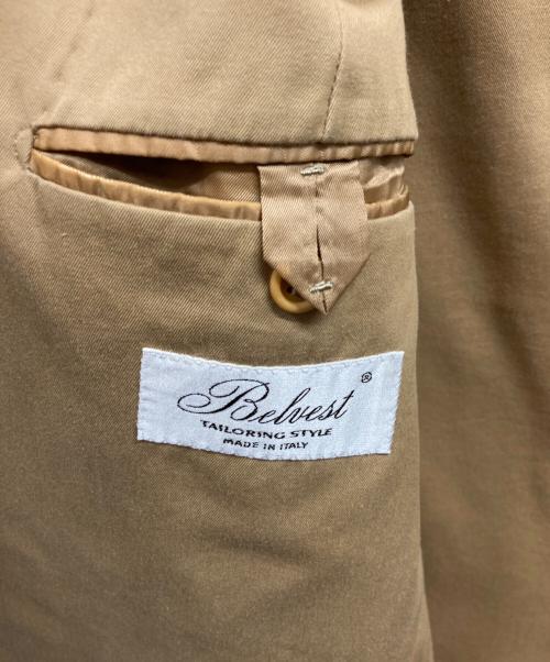 Belvest（ベルヴェスト）Belvest (ベルヴェスト) コットン3Ｂジャケット ベージュ サイズ:44の古着・服飾アイテム