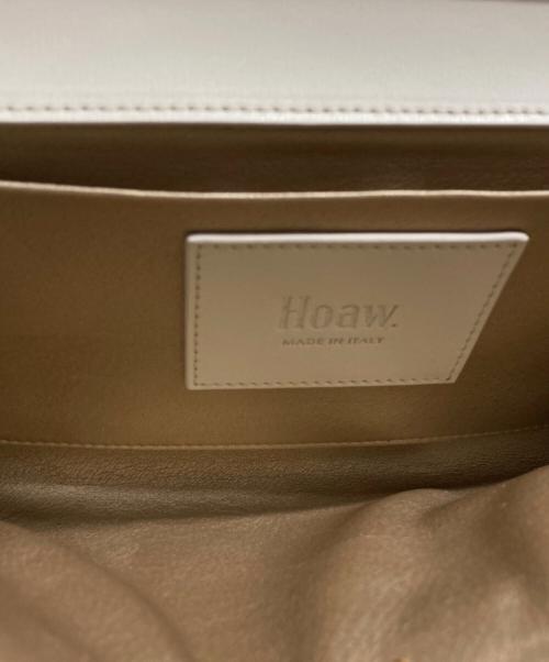 Hoaw.（ハァウ）Hoaw. (ハァウ) フラップ2WAYバッグ アイボリーの古着・服飾アイテム